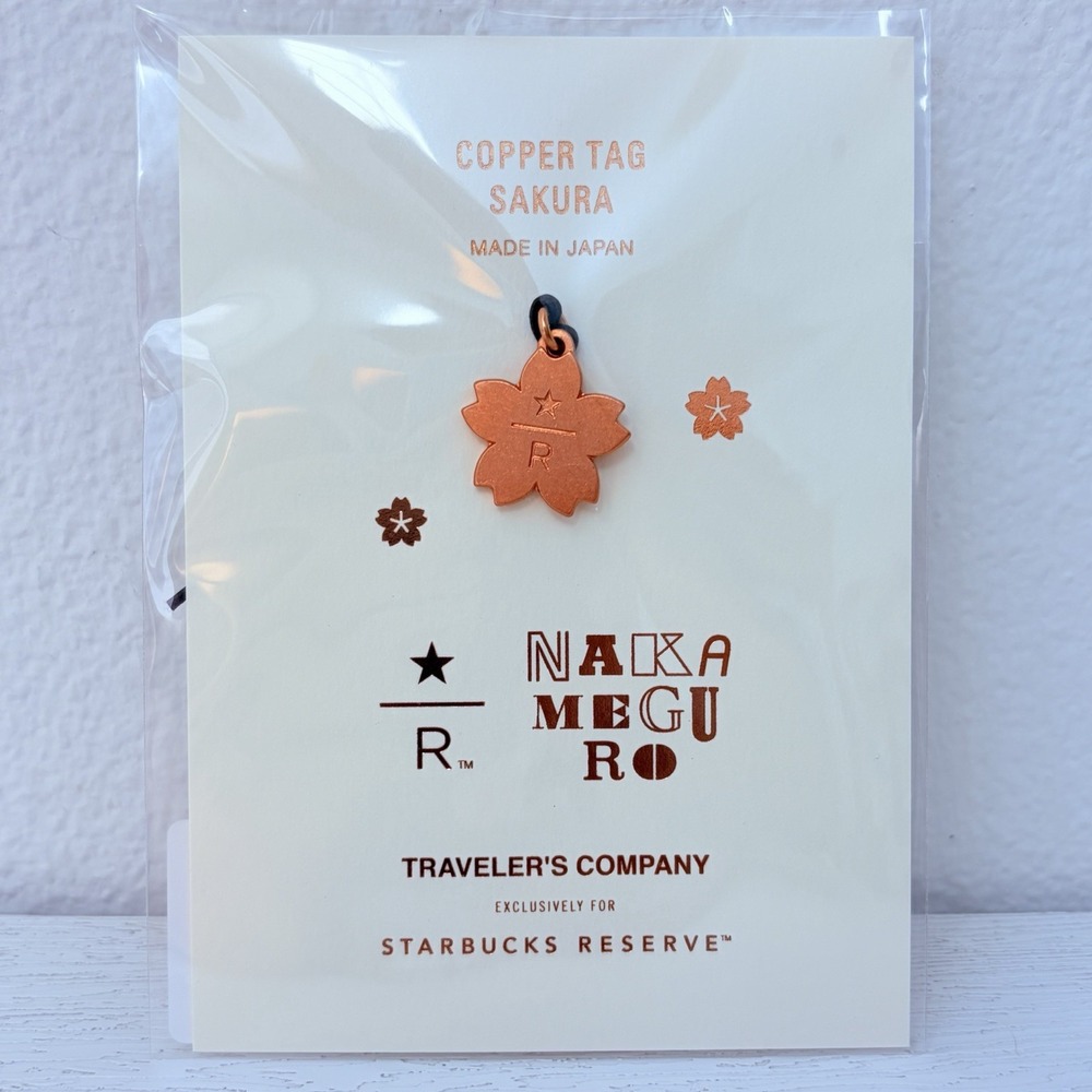 TRAVELER'S notebook Starbucks Reserve Tokyo Copper Tag SAKURA Charm LimitedJAPAN